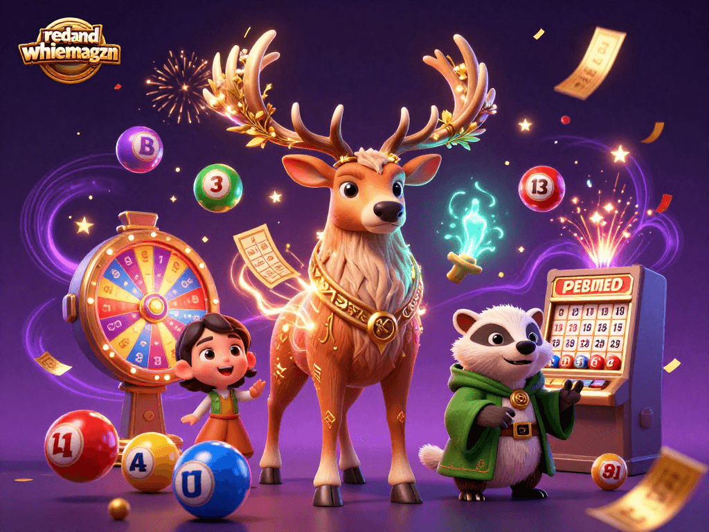 Experience winning moments with the redandwhitemagzn lottery elements in a vibrant casino scene.