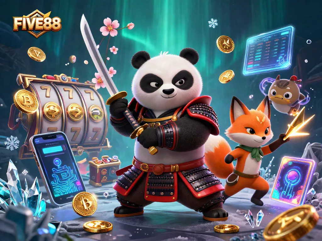 Experience thrilling gameplay at FIVE88 with dynamic slot games, featuring vibrant characters in action.