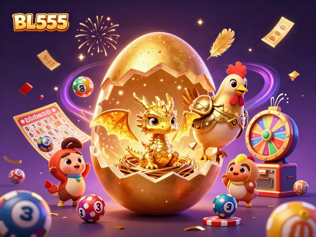 Win big with BL555 in a dazzling 3D casino scene filled with fortune and excitement.