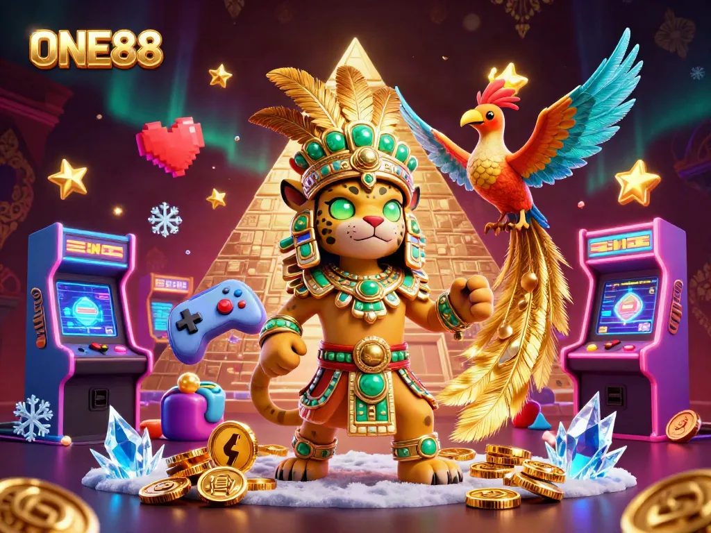 Engage with ONE88's vibrant casino scene featuring interactive games and slots.